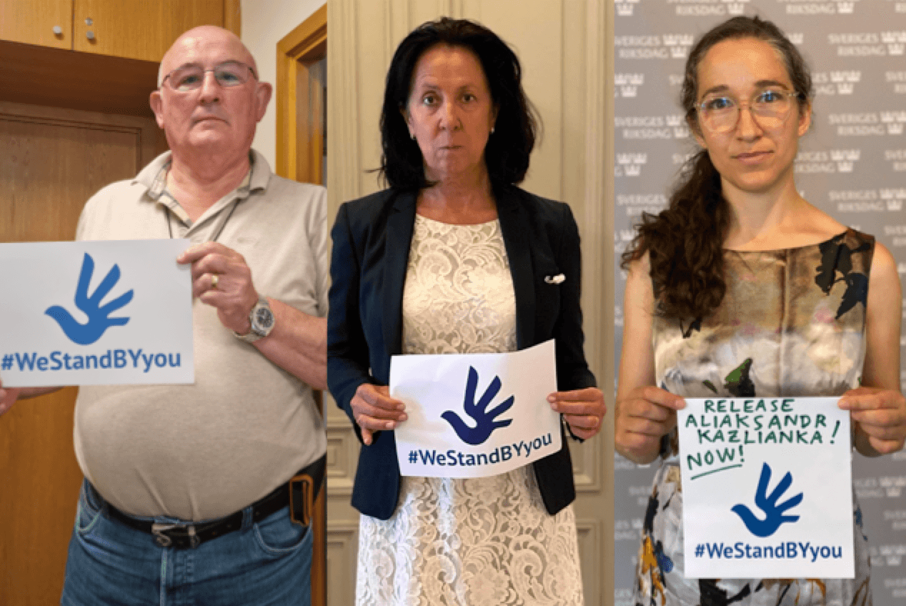 Members of Parliament from Sweden and Ireland adopt political prisoners Dzianis Khazei, Aliaksandr Kazlianka and Valiantsin Kolb