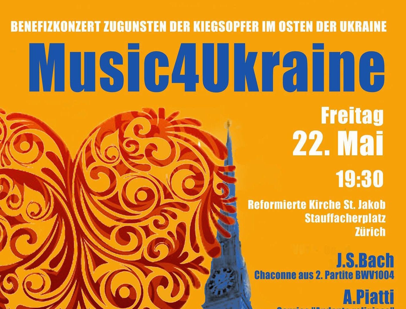 Charity Concert for Ukraine, 22 May 2015 in Zurich